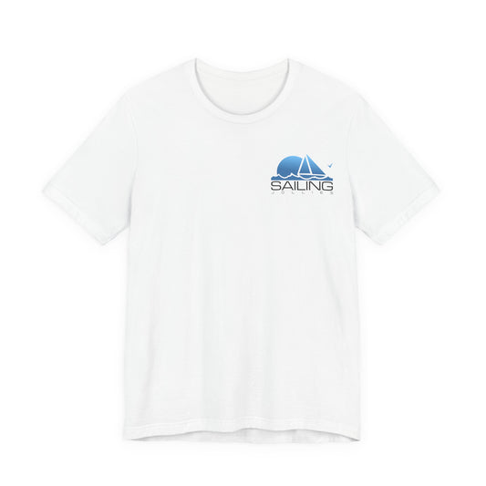 T-shirt à manches courtes en jersey unisexe blanc